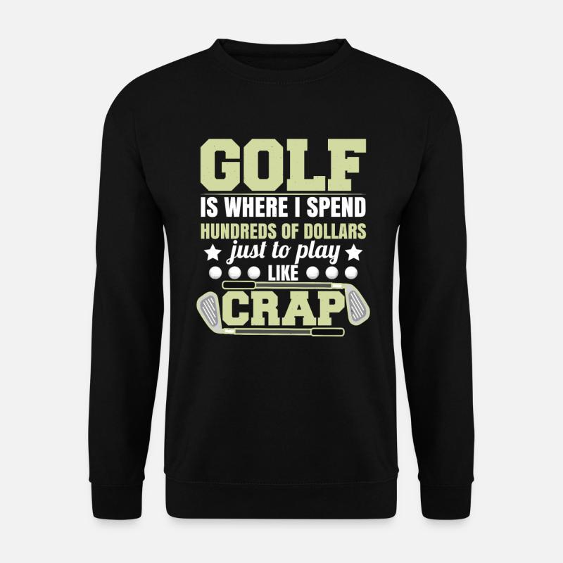 Golf Joke Funny - Unisex Sweatshirt - black