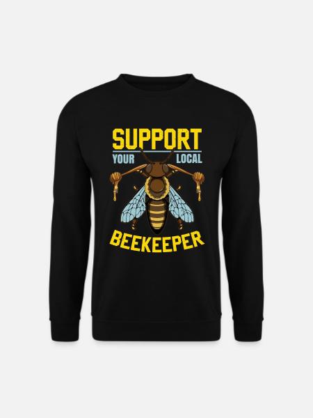 Support Your Local Beekeeper - Unisex Sweatshirt - black