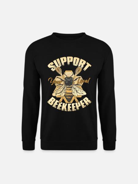 Support Your Local Beekeeper - Unisex Sweatshirt - black