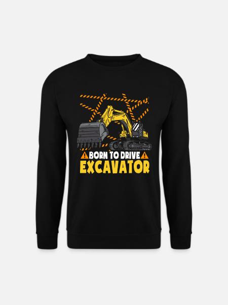 Kleinkind Bagger Baufahrzeug - Unisex Pullover - Schwarz