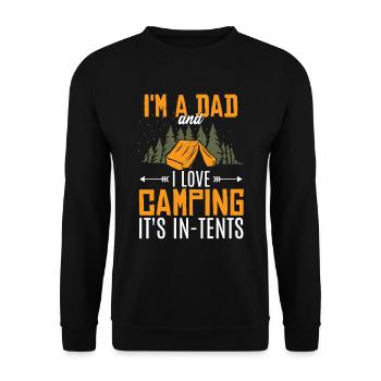 Papa plaisante drôle Fête des pères - Sweat-shirt Unisexe - noir - Devant - Alina (178cm) & Michal (187cm)