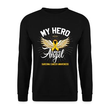 Sarcoma Cancer Awareness - Unisex Sweatshirt - black - Front - Alina (178cm) & Michal (187cm)
