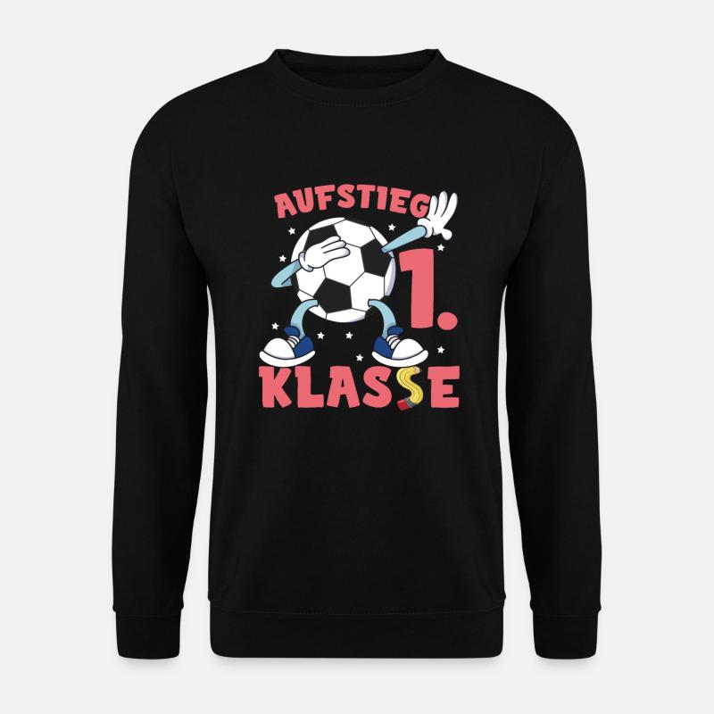 Fußball Schulkind Einschulung - Unisex Pullover - Schwarz