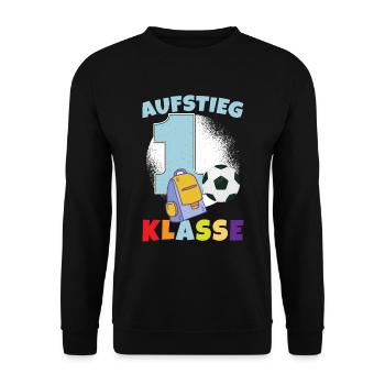 Schulranzen Schultüte Schulstart Schulkind 2023 - Unisex Pullover - Schwarz - Vorne - Alina (178cm) & Michal (187cm)