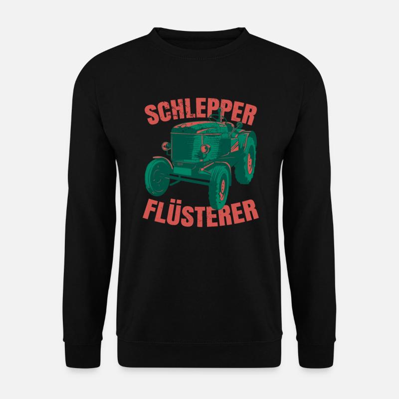 Schlepper Flüsterer Landwirt Traktor - Unisex Pullover - Schwarz