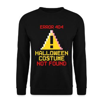 Halloween-Kostüm nicht gefunden - Unisex Pullover - Schwarz - Vorne - Alina (178cm) & Michal (187cm)