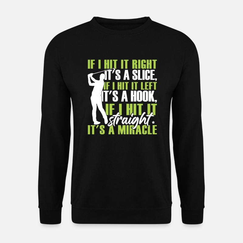 Funny Golfing Golf Player - Unisex Sweatshirt - black