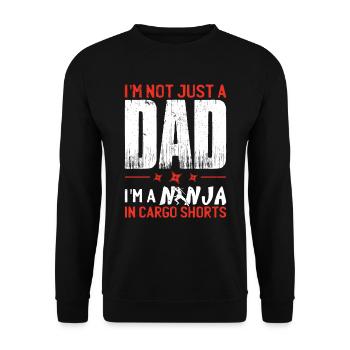 Pops Gift For Men - Unisex Sweatshirt - black - Front - Alina (178cm) & Michal (187cm)