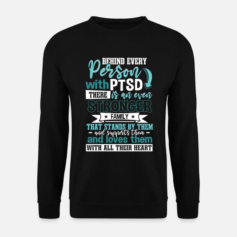 PTBS-Unterstützung - Unisex Pullover - Schwarz