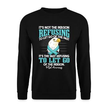 Eagle PTSD - Unisex Sweatshirt - black - Front - Alina (178cm) & Michal (187cm)