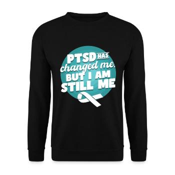 PTSD Awareness Tees - Unisex Sweatshirt - black - Front - Alina (178cm) & Michal (187cm)