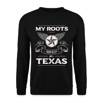 Lone Star State | Fier Texas - Sweat-shirt Unisexe - noir - Devant - Alina (178cm) & Michal (187cm)