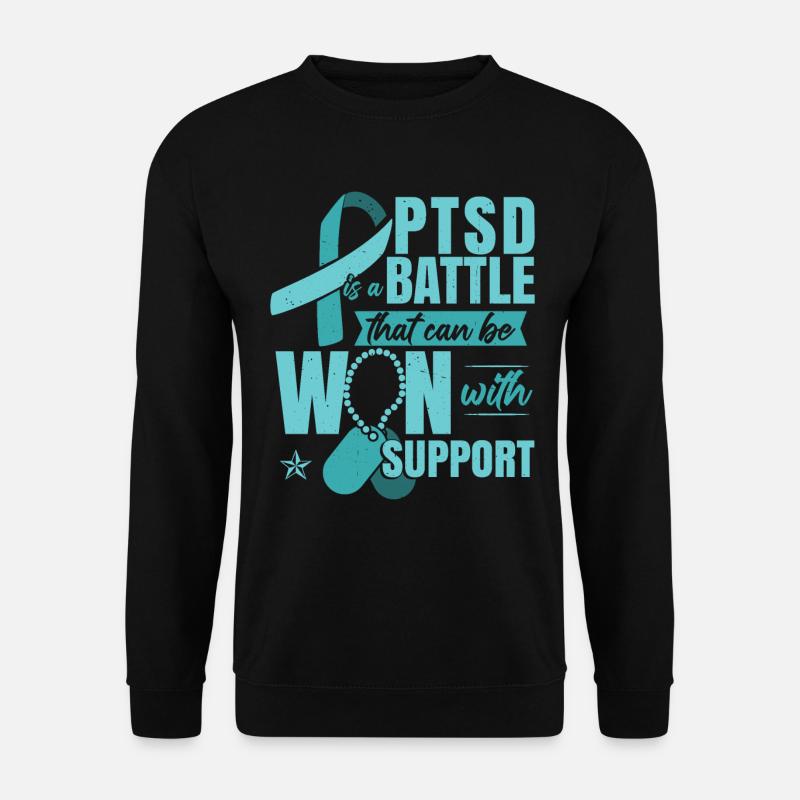 PTSD Support - Unisex Sweatshirt - black