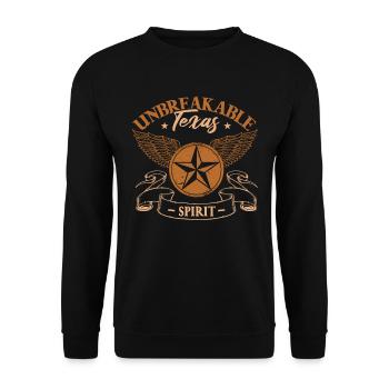 L’ texan incassable - Sweat-shirt Unisexe - noir - Devant - Alina (178cm) & Michal (187cm)