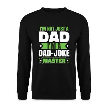 Papa Maître Blague - Sweat-shirt Unisexe - noir - Devant - Alina (178cm) & Michal (187cm)