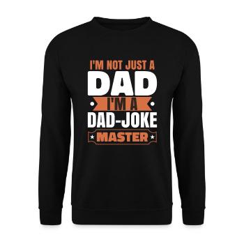 Papa Maître Blague - Sweat-shirt Unisexe - noir - Devant - Alina (178cm) & Michal (187cm)