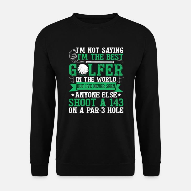 Golfer Lustiges Golfen - Unisex Pullover - Schwarz