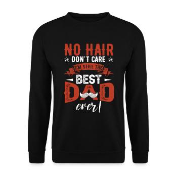 Bester Vater aller Zeiten Vatertag - Unisex Pullover - Schwarz - Vorne - Alina (178cm) & Michal (187cm)