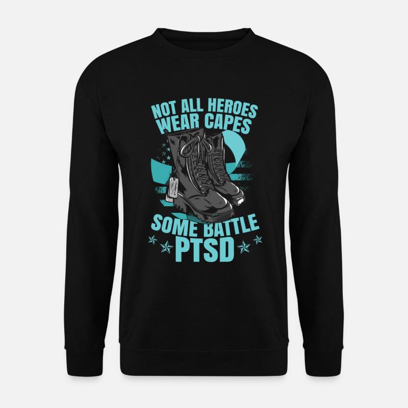 Some Battle PTSD - Unisex Sweatshirt - black