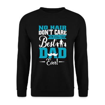 Bester Vater aller Zeiten Töchter Vatertag - Unisex Pullover - Schwarz - Vorne - Alina (178cm) & Michal (187cm)