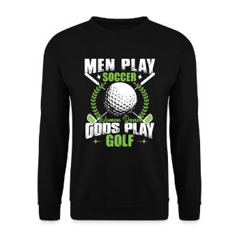 Funny Golfing Golfer Love Golf Player - Unisex Sweatshirt - black - Front - Alina (178cm) & Michal (187cm)