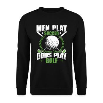 Les dieux jouent au golf - Sweat-shirt Unisexe - noir - Devant - Alina (178cm) & Michal (187cm)