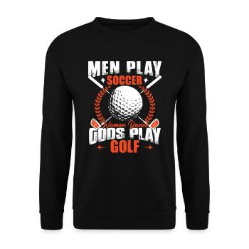 Gods Play Golf - Unisex Sweatshirt - black - Front - Alina (178cm) & Michal (187cm)