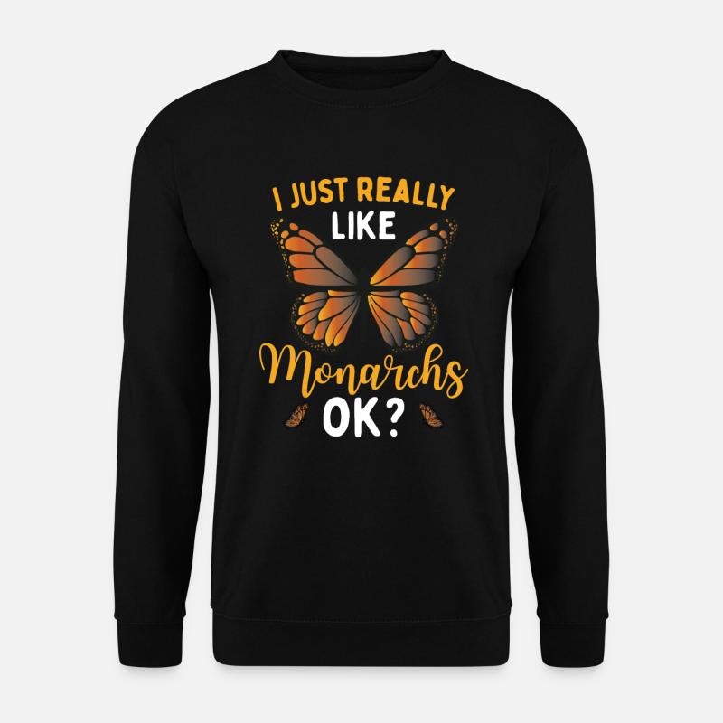 Insecte papillon monarque - Sweat-shirt Unisexe - noir