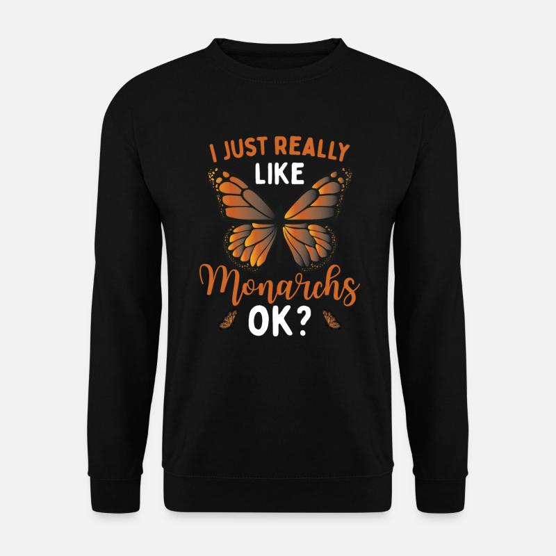Monarch-Mädchen - Unisex Pullover - Schwarz