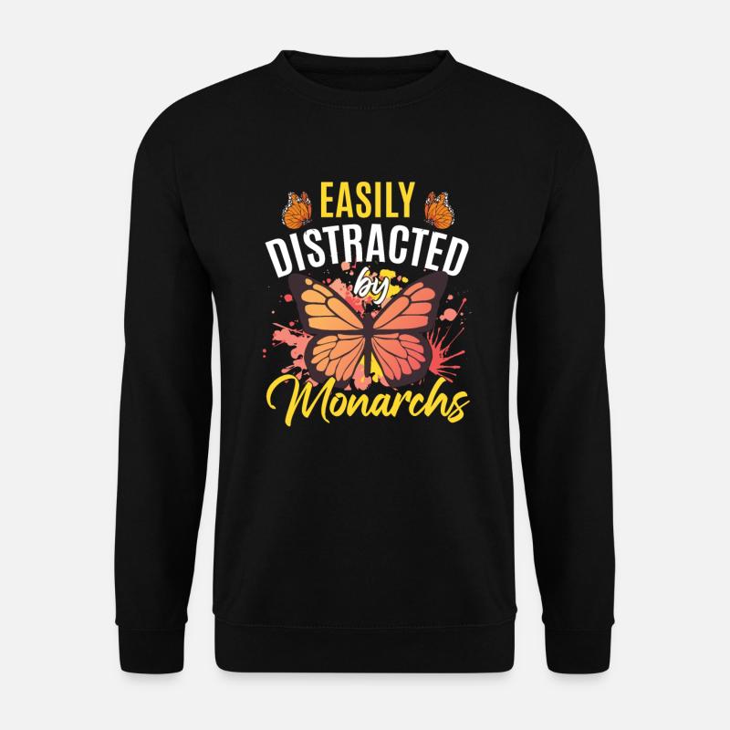 Monarch Butterfly Zitat - Unisex Pullover - Schwarz