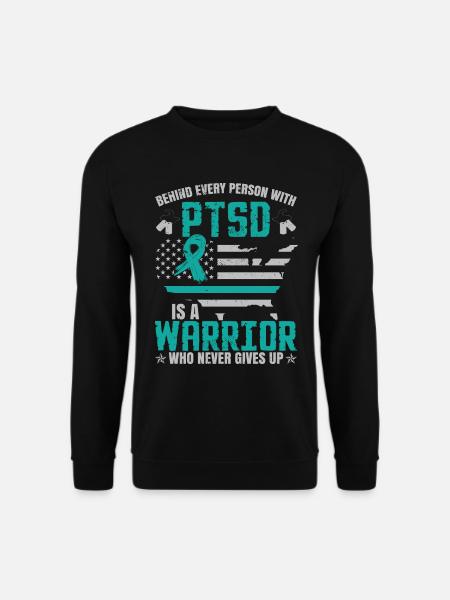 PTSD Warrior - Unisex Sweatshirt - black