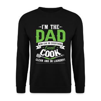 Je suis le père qui peut tout faire - Sweat-shirt Unisexe - noir - Devant - Alina (178cm) & Michal (187cm)
