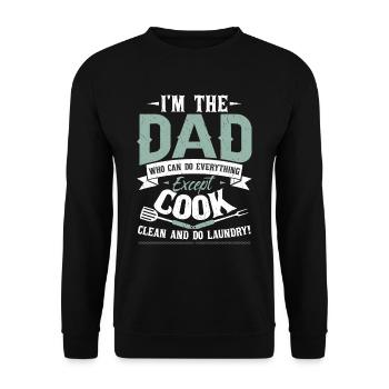 Je suis le père qui peut tout faire - Sweat-shirt Unisexe - noir - Devant - Alina (178cm) & Michal (187cm)