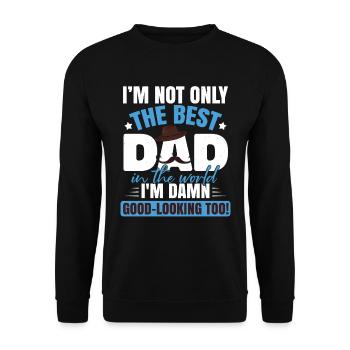 Bester Papa - Unisex Pullover - Schwarz - Vorne - Alina (178cm) & Michal (187cm)