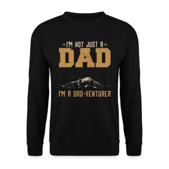 Camping Papa Blague - Sweat-shirt Unisexe - noir - Devant - Alina (178cm) & Michal (187cm)