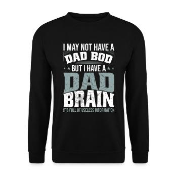 Je n’ai peut-être pas papa Bod - Sweat-shirt Unisexe - noir - Devant - Alina (178cm) & Michal (187cm)