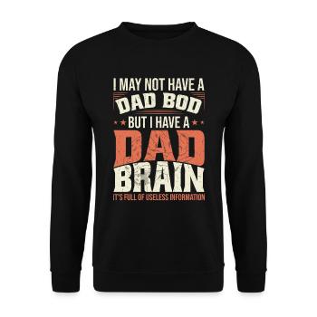 Je n’ai peut-être pas de papa Bod - Sweat-shirt Unisexe - noir - Devant - Alina (178cm) & Michal (187cm)