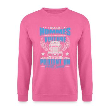 Poids Lourd - Sweat-shirt Unisexe - rose - Devant