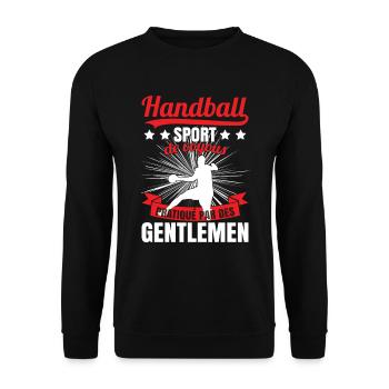 Handball Hommes - Sweat-shirt Unisexe - noir - Devant - Alina (178cm) & Michal (187cm)