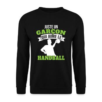 Enfant Handball Handballeur - Sweat-shirt Unisexe - noir - Devant - Alina (178cm) & Michal (187cm)