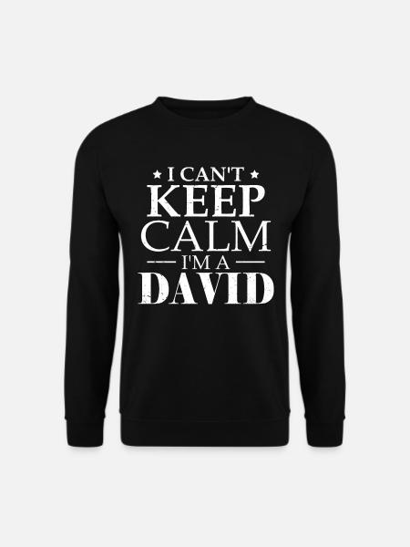 Lustiger Dave David Sarkasmus Humor - Unisex Pullover - Schwarz