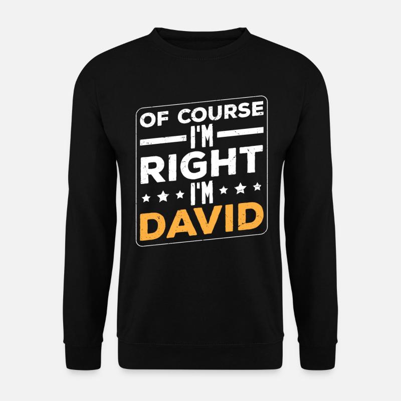 Im David - Sweat-shirt Unisexe - noir