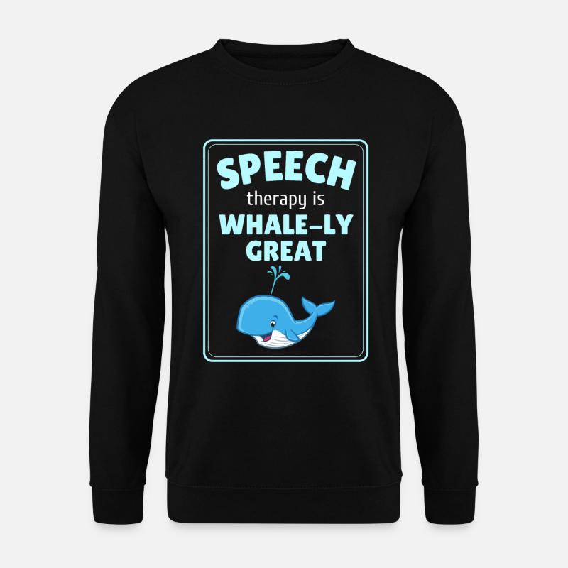 Logopädie Wal - Unisex Pullover - Schwarz