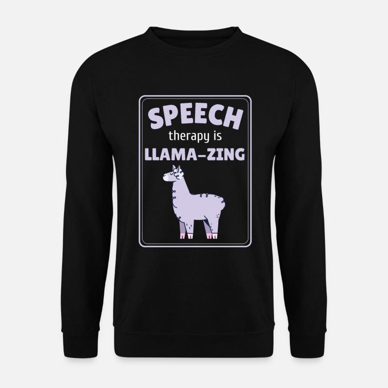 Logopädie ist Llamazing SLP - Unisex Pullover - Schwarz