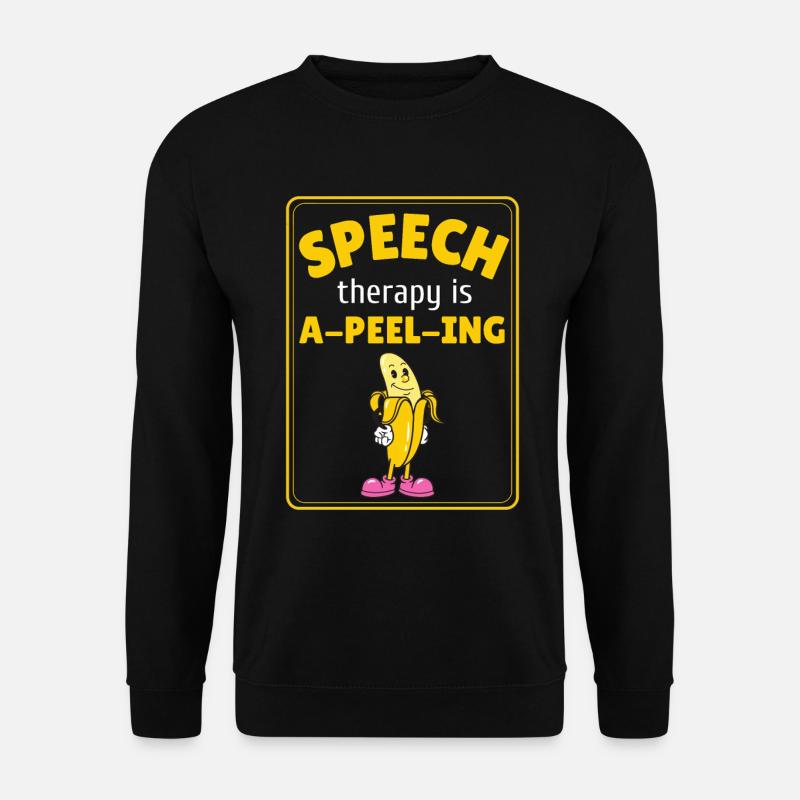 Speech Therapy Banana - Unisex Sweatshirt - black