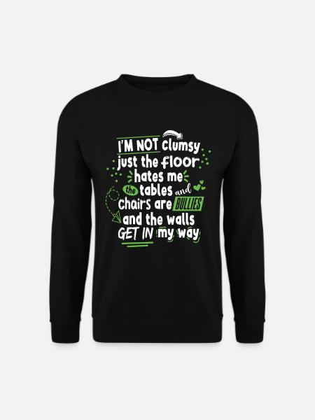 Clumsy - Unisex Sweatshirt - black
