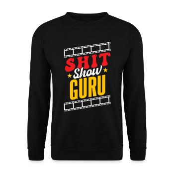 Shit Show Guru - Sweat-shirt Unisexe - noir - Devant - Alina (178cm) & Michal (187cm)