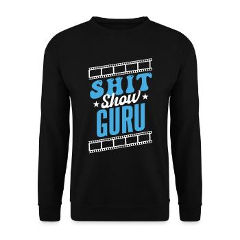 Shit Show Guru - Sweat-shirt Unisexe - noir - Devant - Alina (178cm) & Michal (187cm)