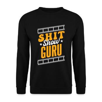Shit Show Guru - Sweat-shirt Unisexe - noir - Devant - Alina (178cm) & Michal (187cm)