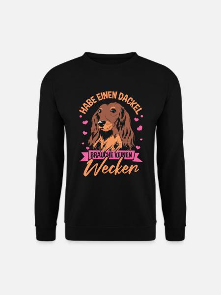Hundebesitzer Dackel Gassi - Unisex Pullover - Schwarz